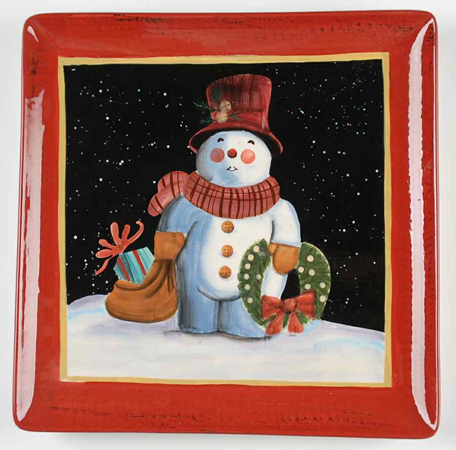 Snowball Snowman Dinner Plate by Certified International-1