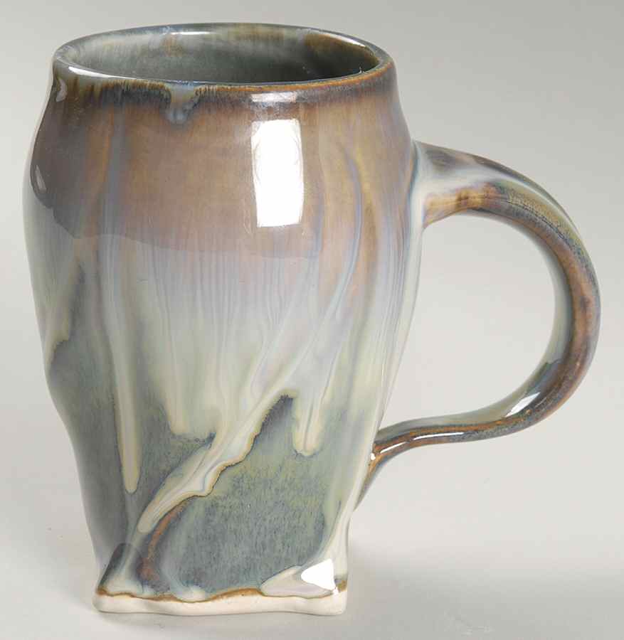 Carved (Rim) Small Mug by Campbell Pottery-1