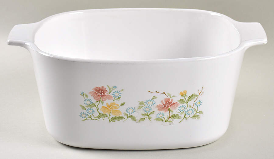Autumn Meadow 3 Quart Square Casserole No Lid by Corning Corelle-1