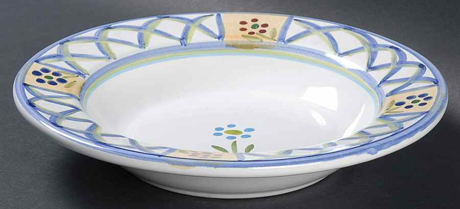 Greca Large Rim Soup Bowl by Caleca-1