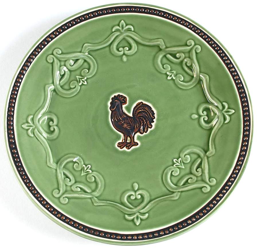 Elegant Rooster Dinner Plate by Cracker Barrel-1