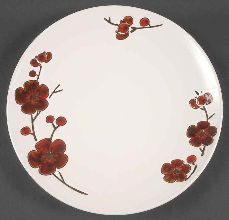 Crimson Bloom Dinner Plate by Cuisinart Dinnerware-1