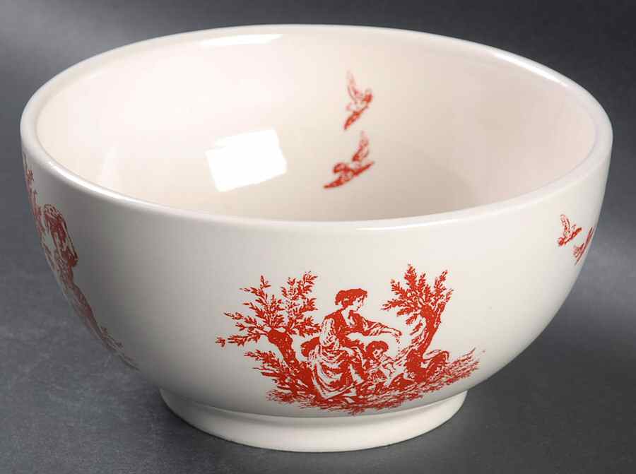 Red Friends Soup/Cereal Bowl by Country Living-1