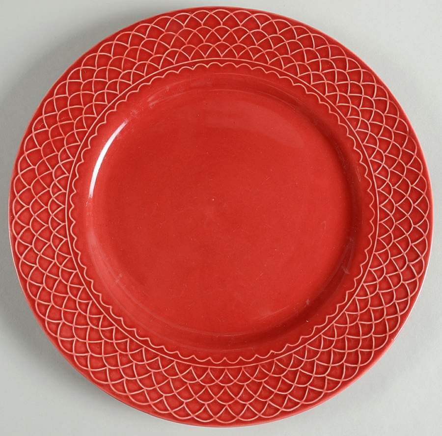 Red Friends Dinner Plate by Country Living-1
