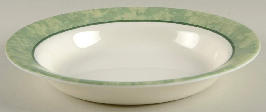 Diamonte Verde Rim Soup Bowl by Corning Corelle-1