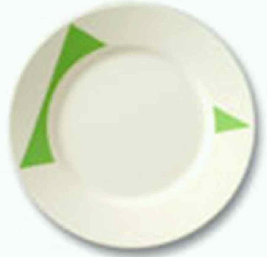 Green Shapes Dinner Plate by Corning Corelle-1