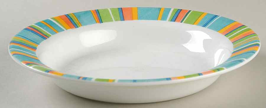 Fiore Turquoise Soup/Cereal Bowl by Corning Corelle-1