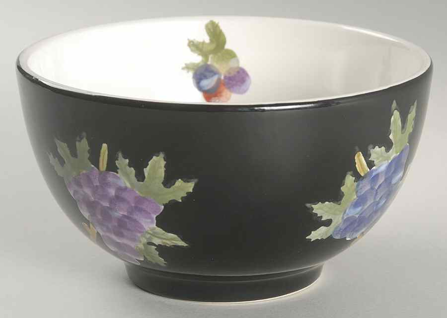 Midnight Vineyard Coupe Cereal Bowl by Canterbury Potteries-1