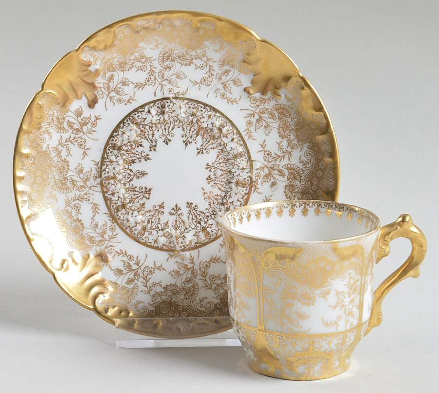 CHF1543 Flat Demitasse Cup & Saucer Set by Charles Field Haviland-1