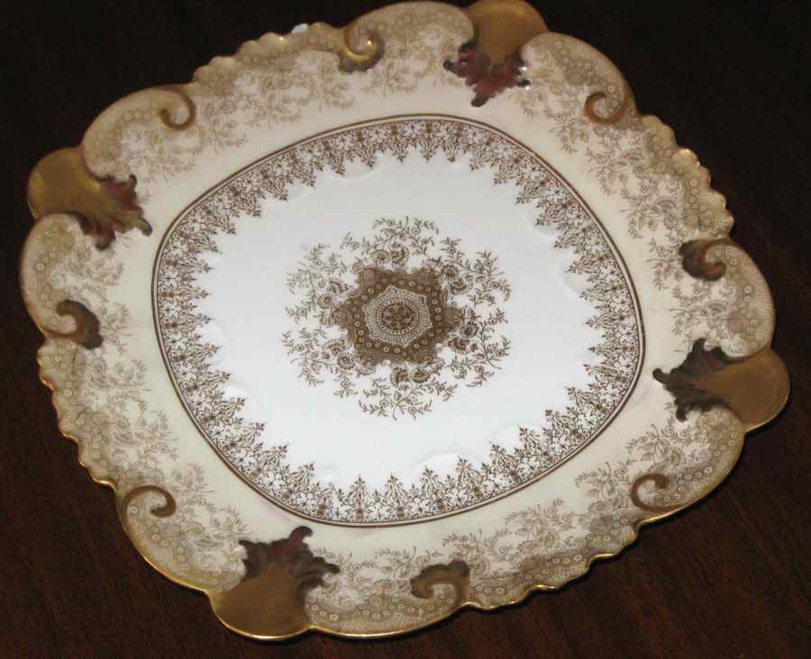 CHF1543 Square Cake Plate by Charles Field Haviland-1