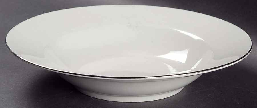 Platinum Band Rim Soup Bowl by Compton Fine China-1