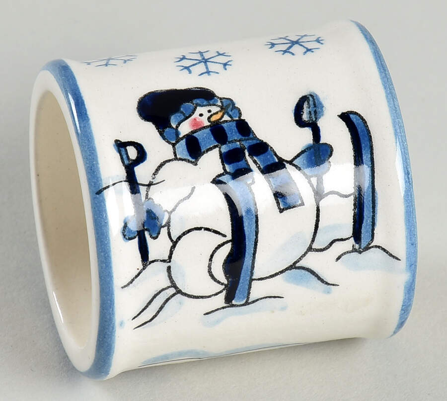 Snow Valley Napkin Ring by Canterbury Potteries-1