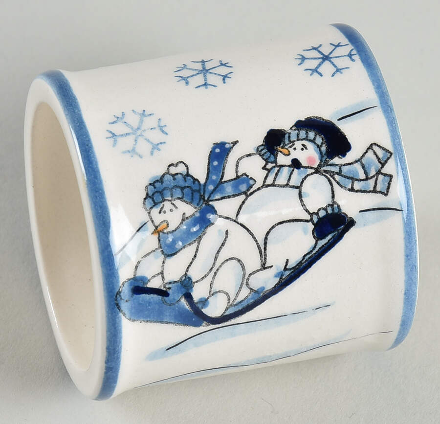 Snow Valley Napkin Ring by Canterbury Potteries-1