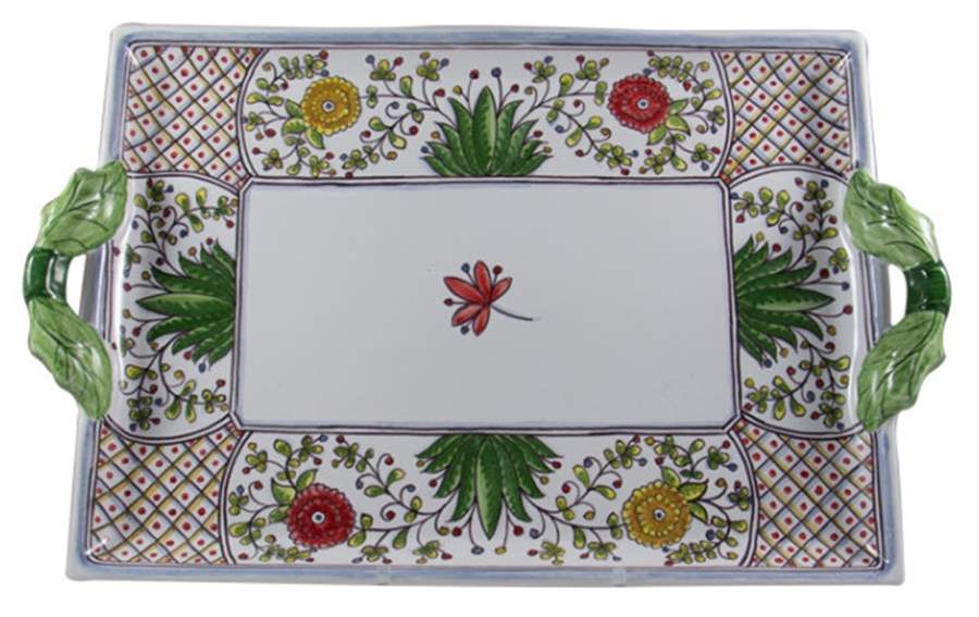 Poppy Handled Tray by C E Corey-1