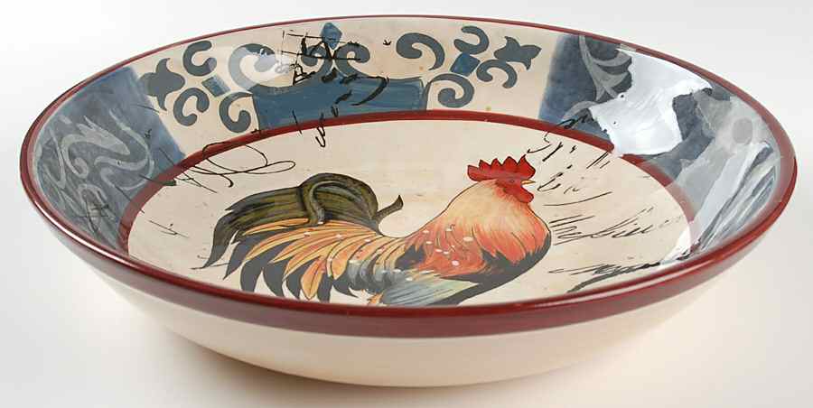 Lille Rooster 13" Pasta Serving Bowl by Certified International-1