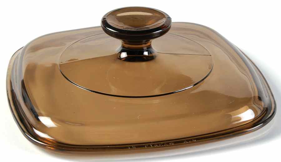 Corning & Pyrex Lids & Accessories Brown Glass Lid #A-7-C by Corning Corelle-1