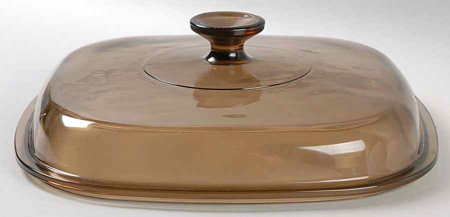 Corning & Pyrex Lids & Accessories Brown Glass Lid #A-12-C by Corning Corelle-1