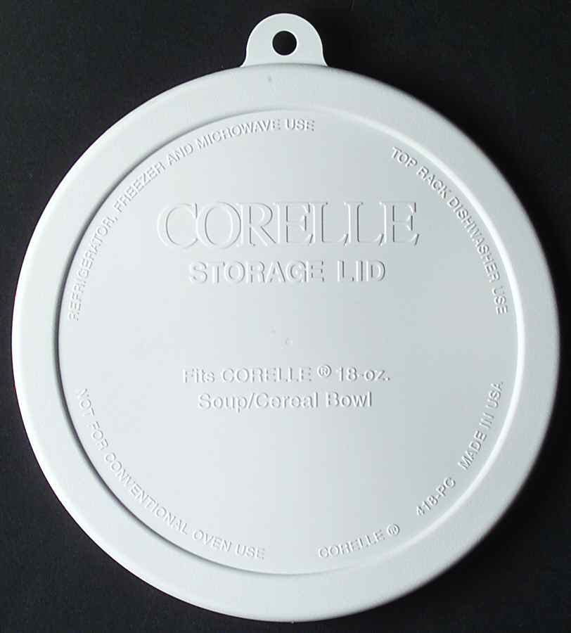 Corning & Pyrex Lids & Accessories White Plastic Lid #418-PCW by Corning Corelle-1