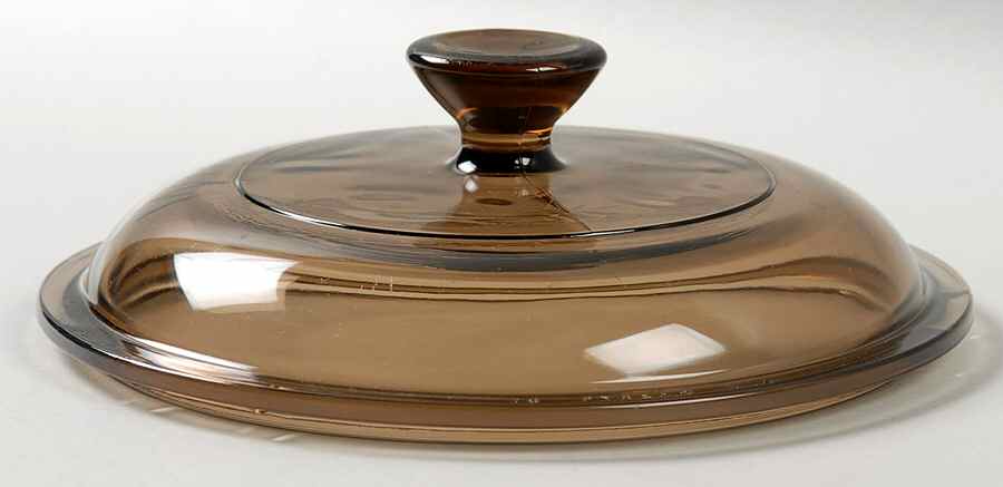 Corning & Pyrex Lids & Accessories Brown Glass Lid #V-1-C by Corning Corelle-1