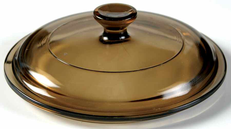 Corning & Pyrex Lids & Accessories Brown Glass Lid #P-81-C by Corning Corelle-1