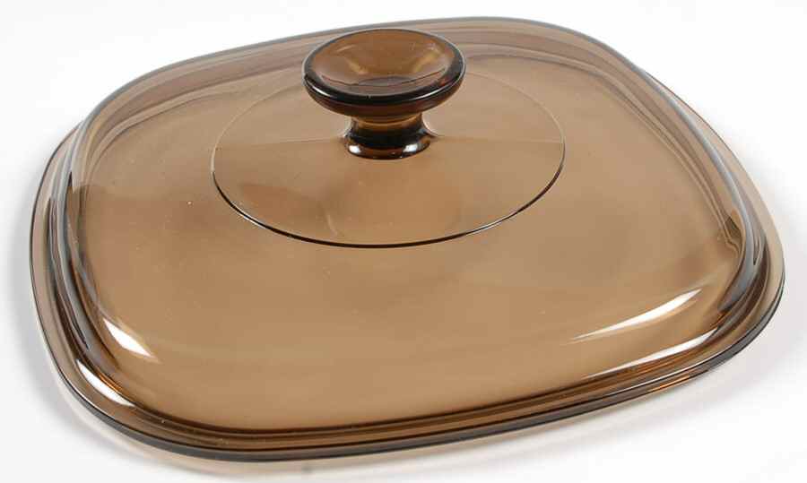 Corning & Pyrex Lids & Accessories Brown Glass Lid #A-9-C by Corning Corelle-1