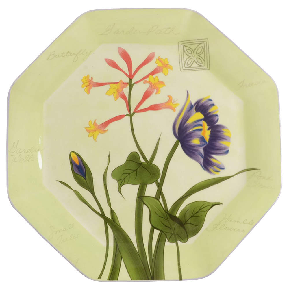 Botanical Garden Octagonal Dinner Plate by Certified International-1