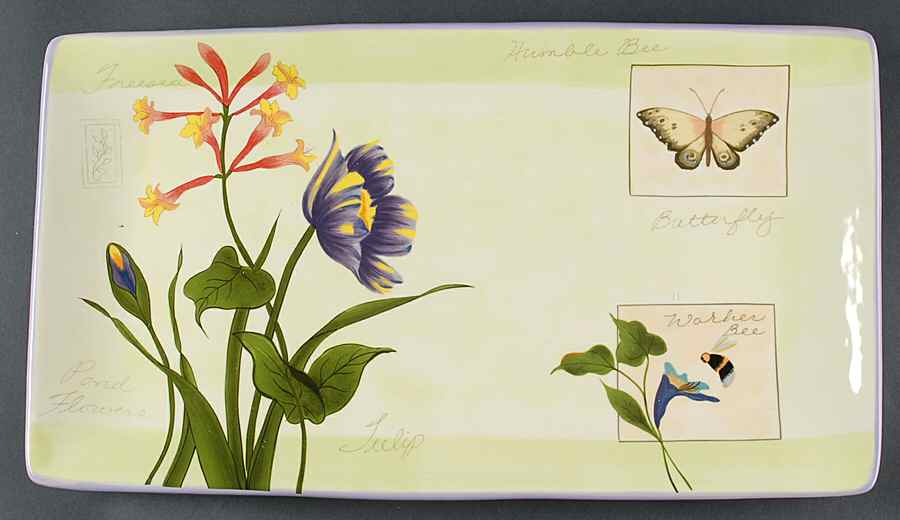 Botanical Garden 18" Rectangular Serving Platter by Certified International-1