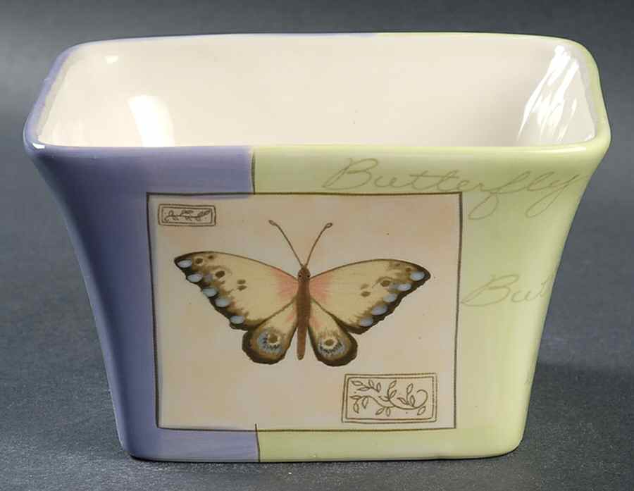 Botanical Garden Individual Square Ice Cream Dish by Certified International-1