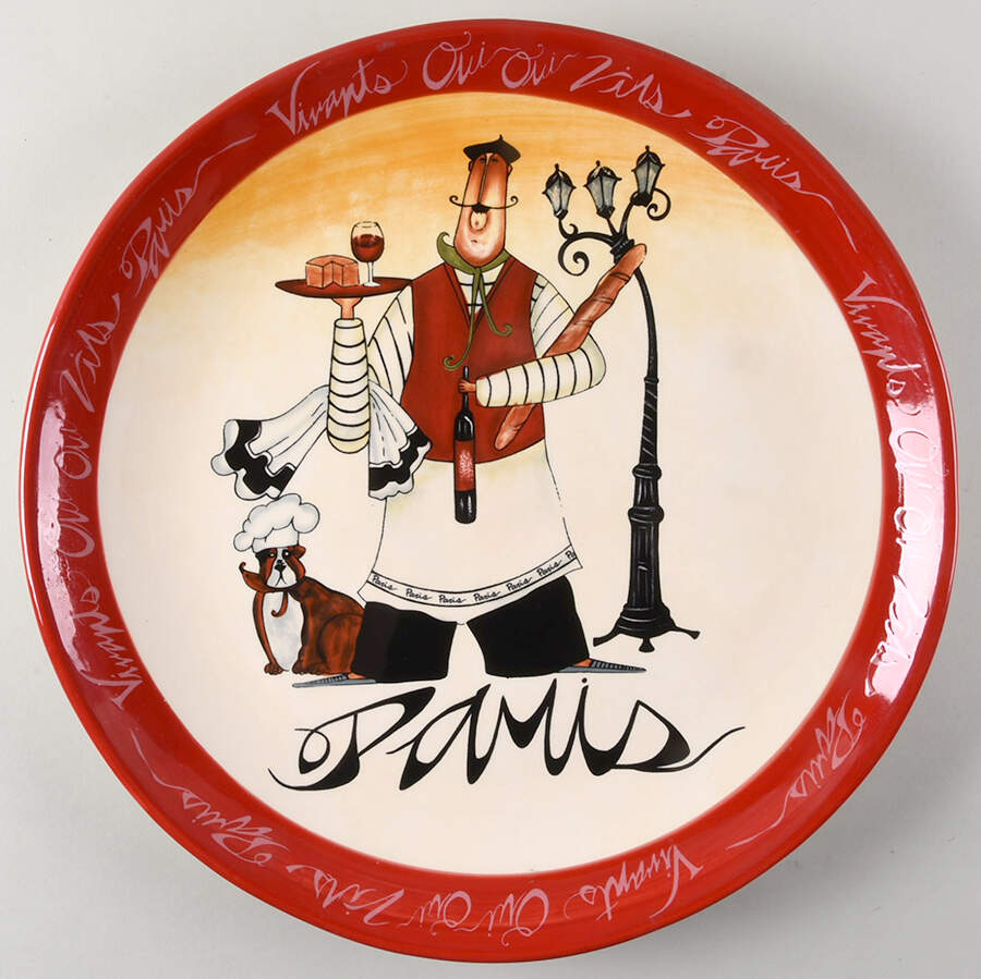 Paris Chefs 16" Chop Plate (Round Platter) by Certified International-1
