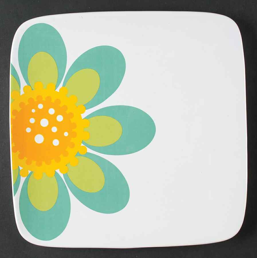 Modern Garden Square Dinner Plate by Certified International-1