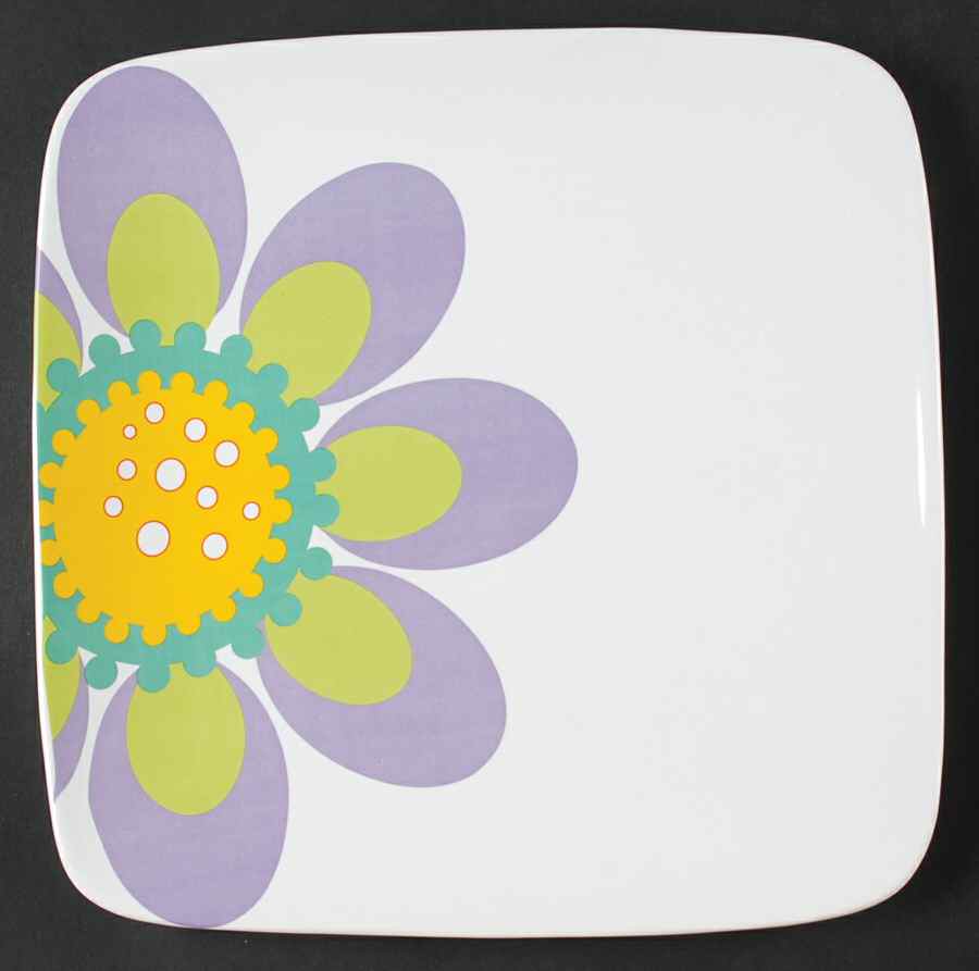 Modern Garden Square Dinner Plate by Certified International-1
