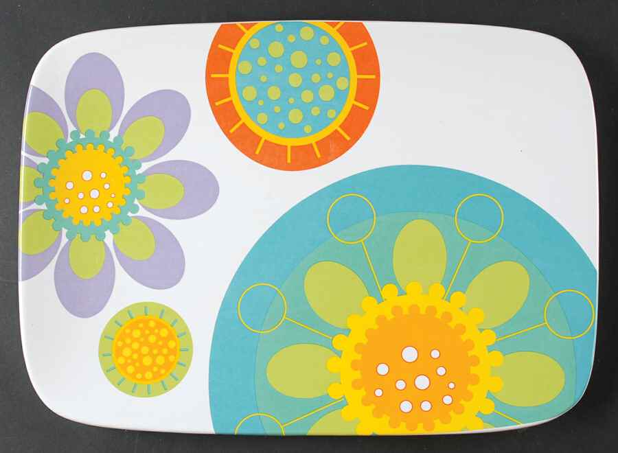 Modern Garden 14" Rectangular Serving Platter by Certified International-1