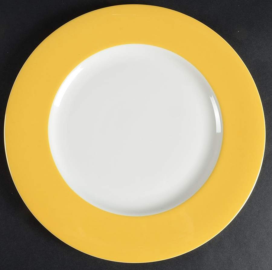 Hamptons Yellow Dinner Plate by Crate & Barrel-1