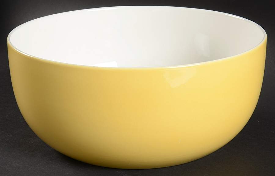 Hamptons Yellow 9" Round Serving Bowl by Crate & Barrel-1