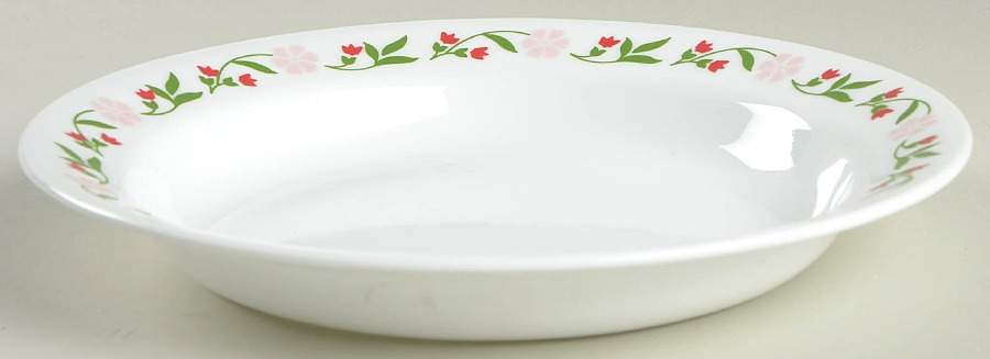 Spring Pink (Corelle) Rim Soup Bowl by Corning Corelle-1