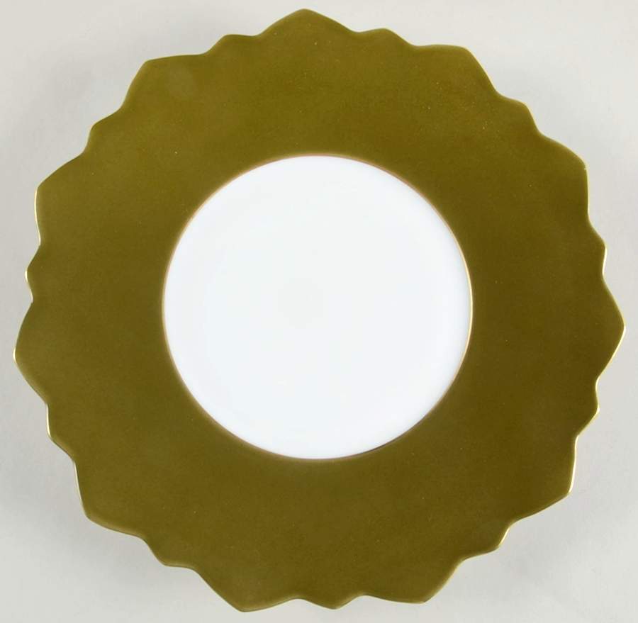 Samoa Automne Kiwi (Dark Green) Dinner Plate by Jean Louis Coquet-1