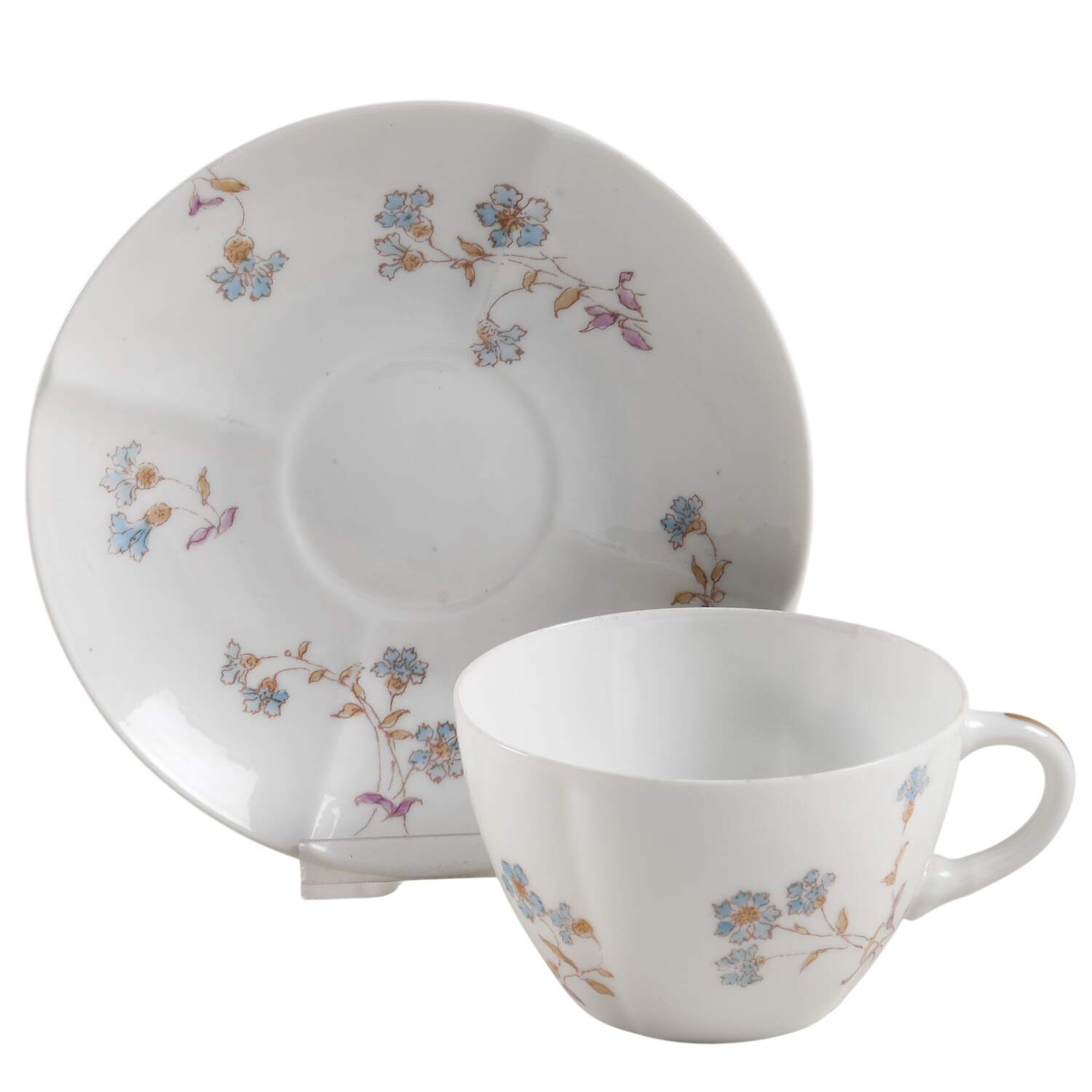 Schleiger 372-4 Flat Cup & Saucer Set by Charles Field Haviland-1