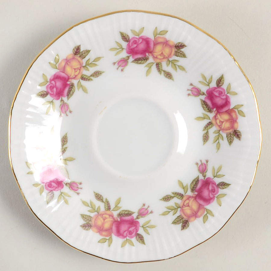 English Rose Saucer for Demitasse Cup by Crystal Clear-1