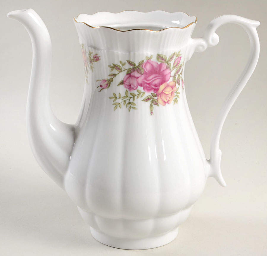 English Rose Coffee Pot No Lid by Crystal Clear-1