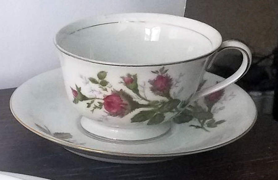 CJN4 Footed Cup & Saucer Set by Corona-Japan-1