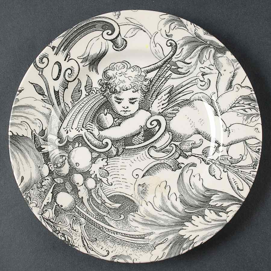 CXG13 Black Salad Plate by Copeland & Garrett-1