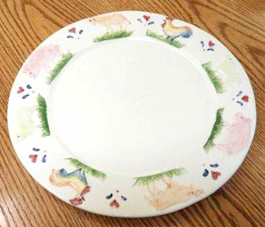 Farm Service Plate (Charger) by Ceramica Stefani-1