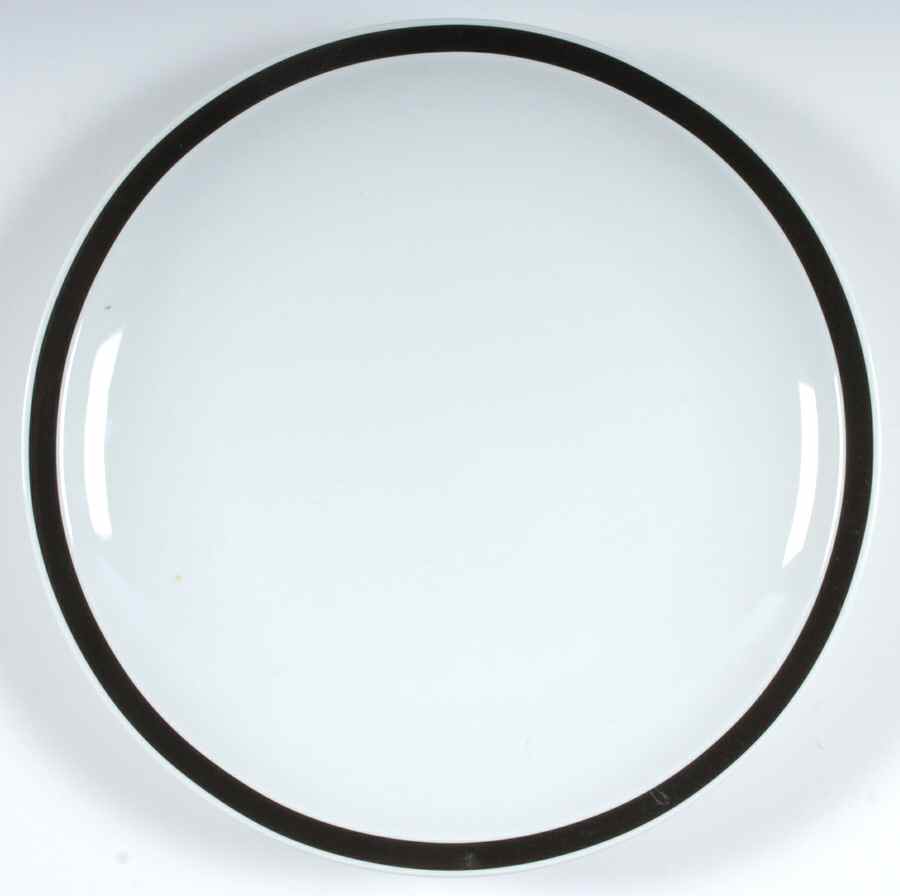 Prestige Black (No Trim) 12" Chop Plate (Round Platter) by Crown Porcelain-1