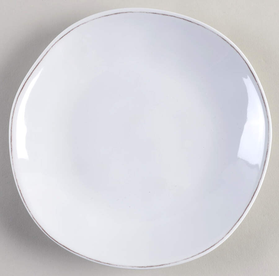 Marin White Melamine Salad Plate by Crate & Barrel-1