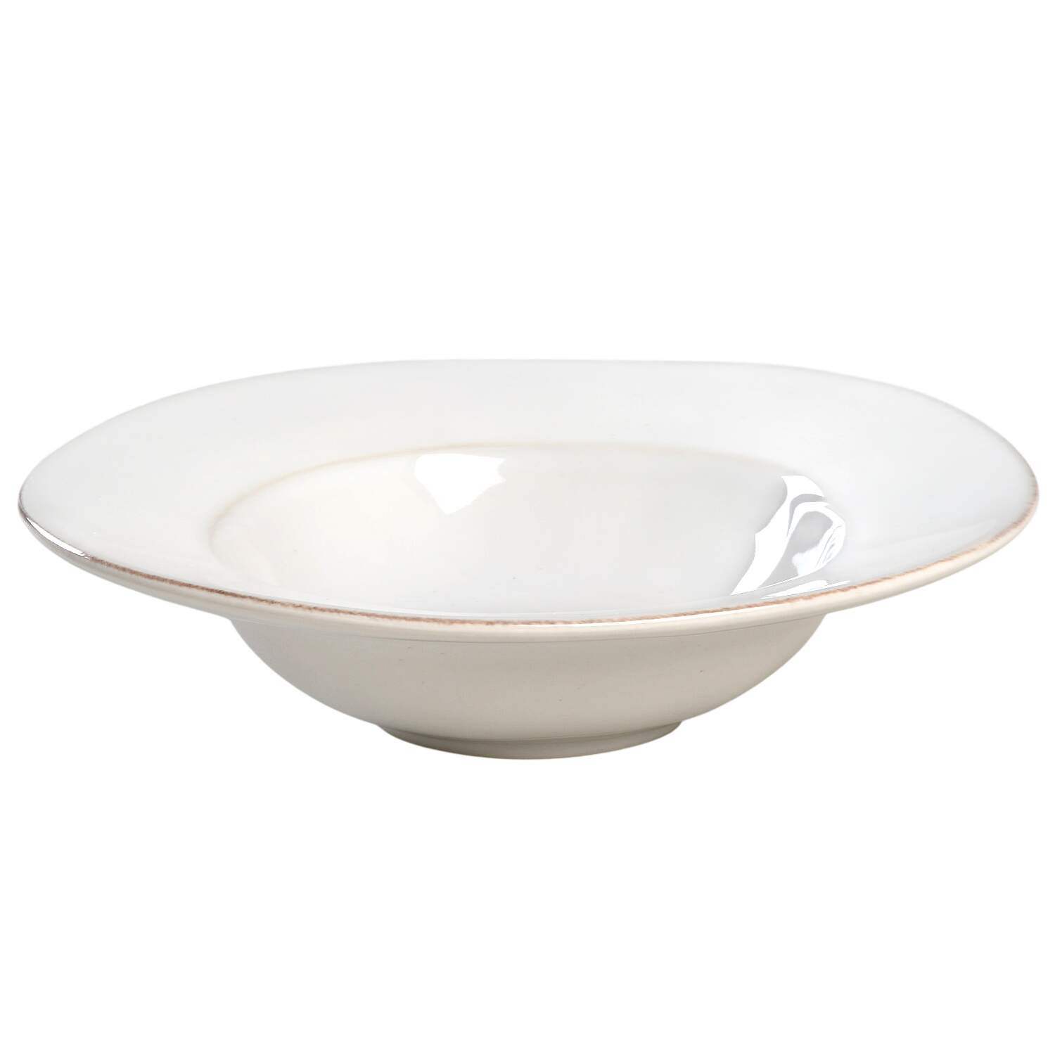 Marin White 9" Soup/Pasta Bowl by Crate & Barrel-1