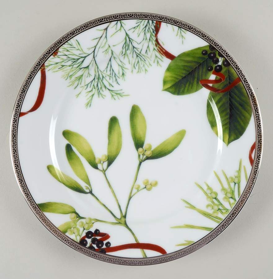 Grand Buffet Platinum (Christmas) Salad Plate by Charter Club-1