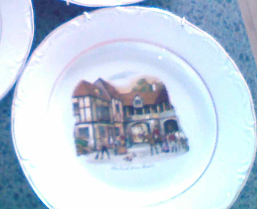 Old Coach House Salad Plate by Crown Regent (Romania)-1