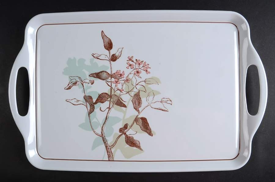 Twilight Grove (Corelle) Handled Melamine Tray by Corning Corelle-1