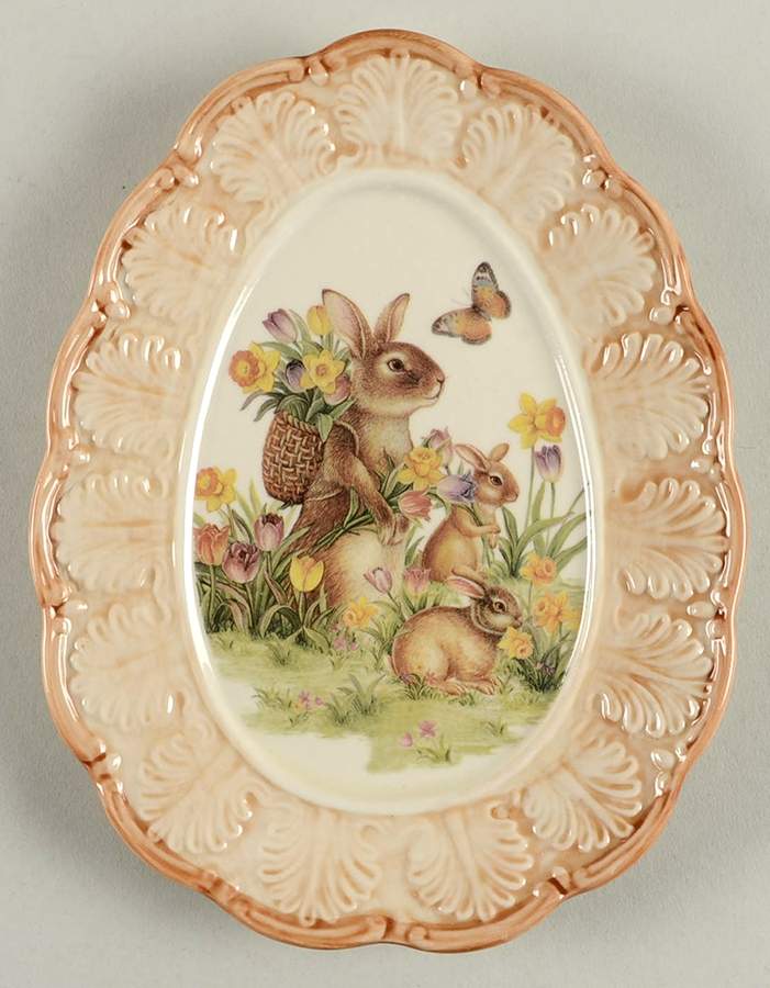 Easter Traditions 7" Oval Tray by Cracker Barrel-1