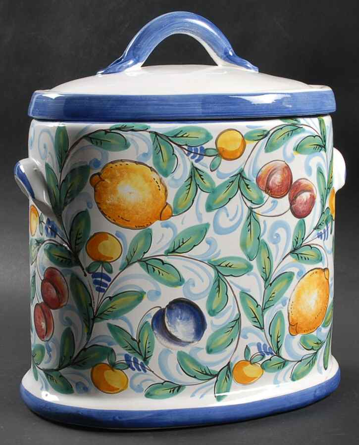Florentine Fruit Biscotti Jar & Lid by Cottura-1